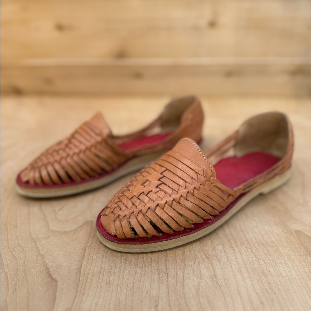Women’s Woven Leather Espadrille Slip-On’s - Picture 5 of 11